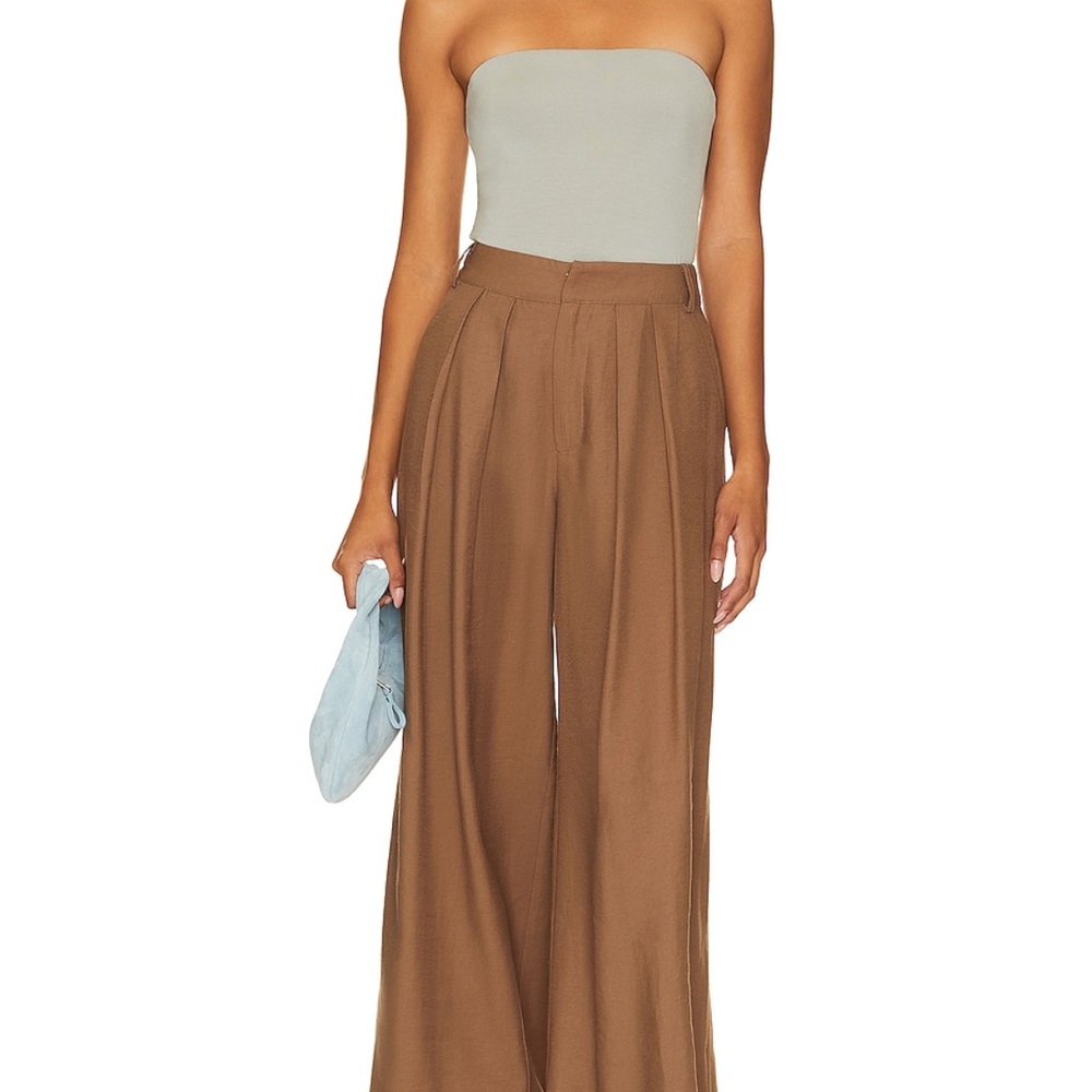 SNDYS Hills pant in Mocha - Wide-Leg Pants EUC. Size SM